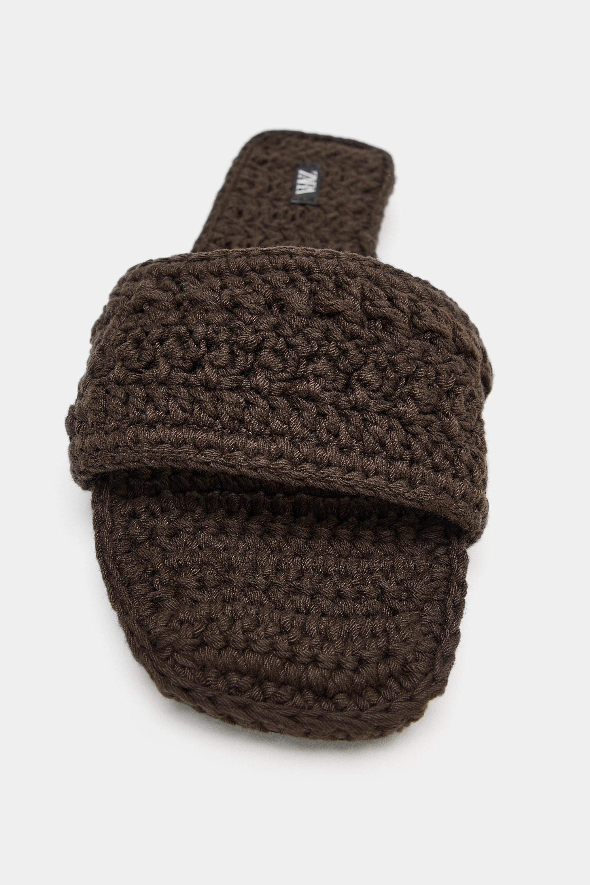 SANDALES PLATES EN CROCHET